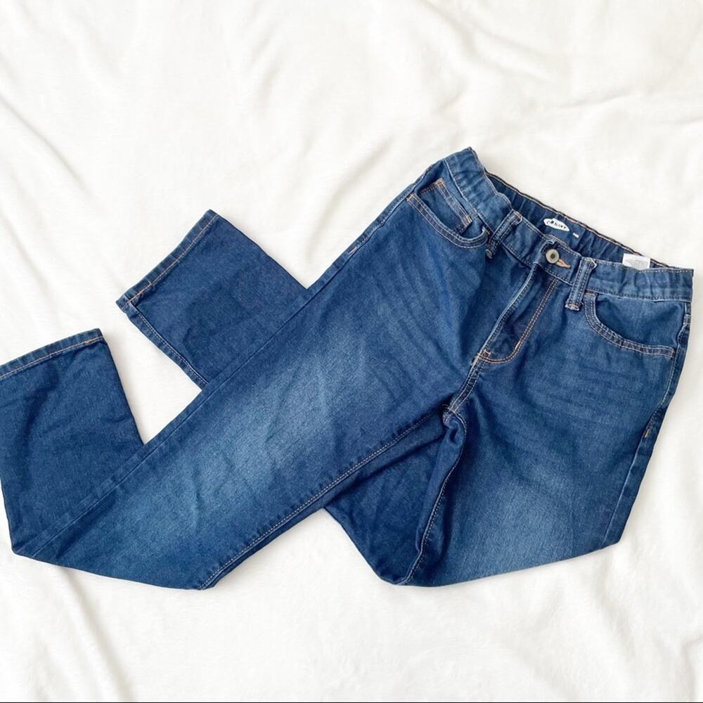 Old Navy Skinny stretch jeans blue girls denim elastic waist size 12 kids